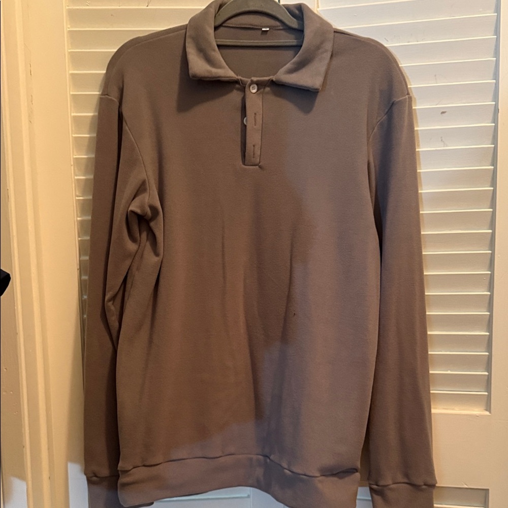 Men's Casual Tan Polo Shirt